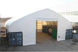 50' x 40' double truss container shelter