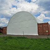 Back wall for 40' x 40' container shelter