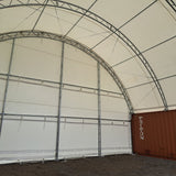 Back wall for 40' x 40' container shelter