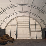 Front wall for 40' x 40' container shelter