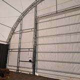 Front wall for 40' x 40' container shelter