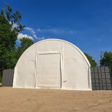 Front wall for 40' x 40' container shelter